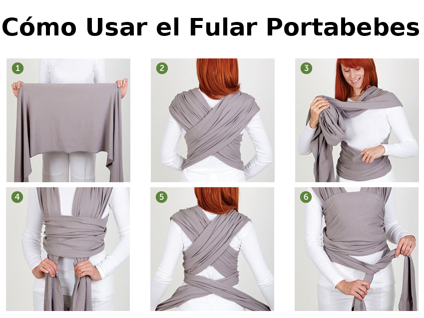 Fular portabebes elastico para llevar a tu bebé