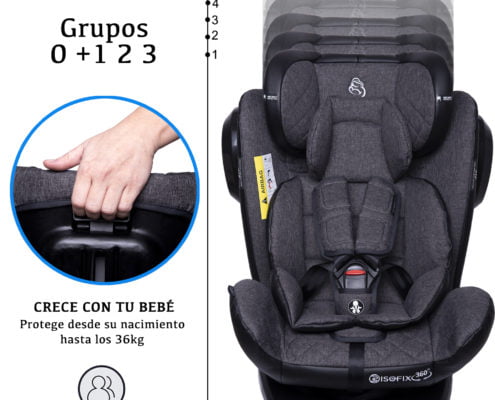 5 Grupo 0123 reposacabezas regulable